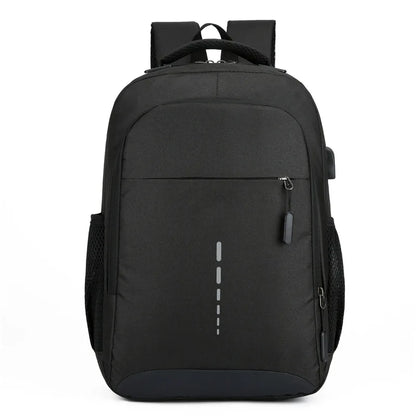 Classic Men Waterproof Backpack USB Charging Large Capacity Travel Laptop Backpack School Bag
