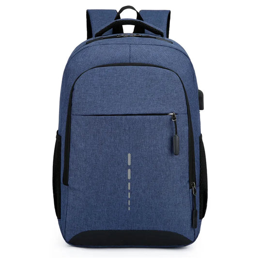Classic Men Waterproof Backpack USB Charging Large Capacity Travel Laptop Backpack School Bag