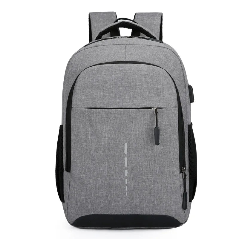 Classic Men Waterproof Backpack USB Charging Large Capacity Travel Laptop Backpack School Bag